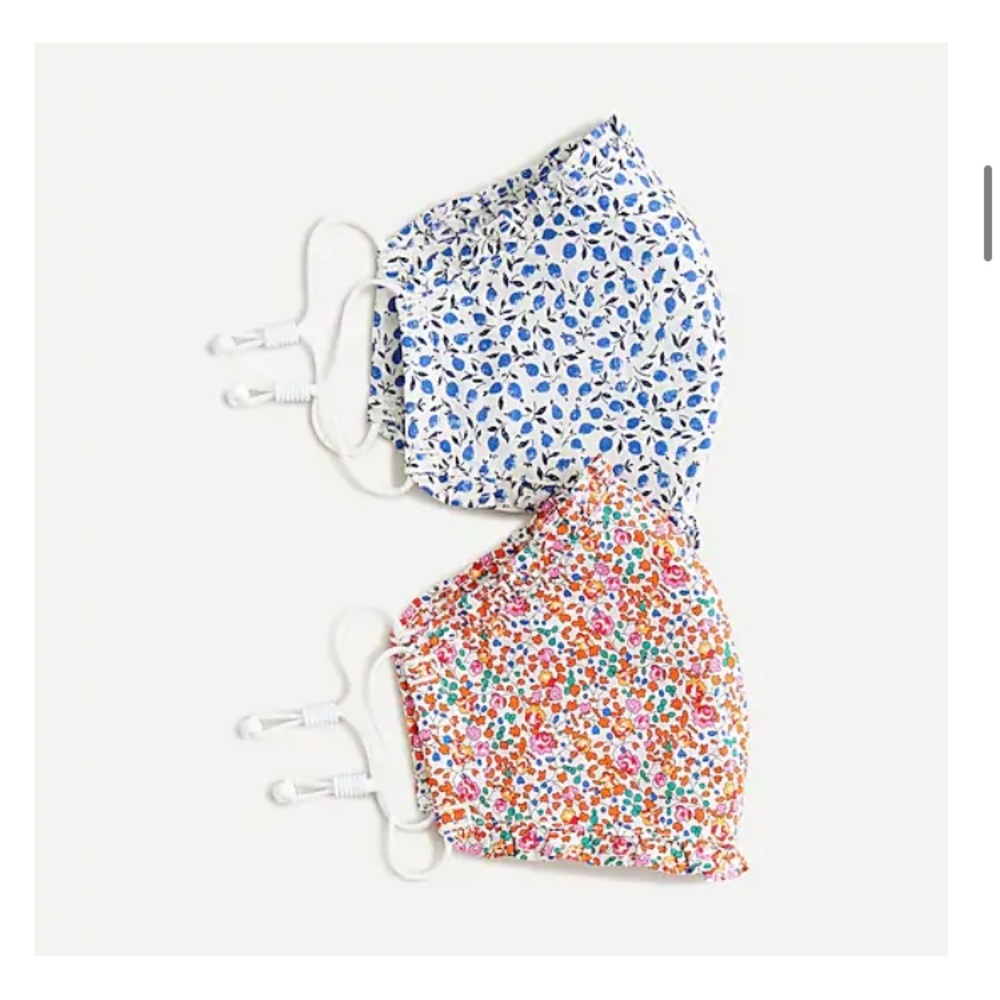 NWT J. Crew pack-of-two nonmedical face masks in Liberty® florals